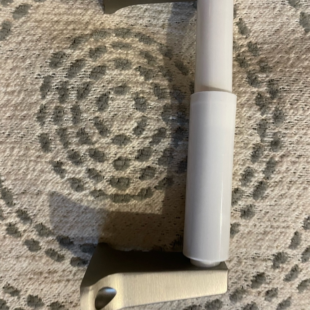 Brushed Metal Toilet Paper Holder